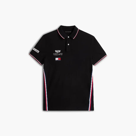 Cadillac F1 galléros póló, csapat, Tommy Hilfiger, fekete, 2026