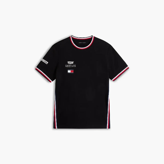 Cadillac F1 póló, csapat, Tommy Hilfiger, fekete, 2026