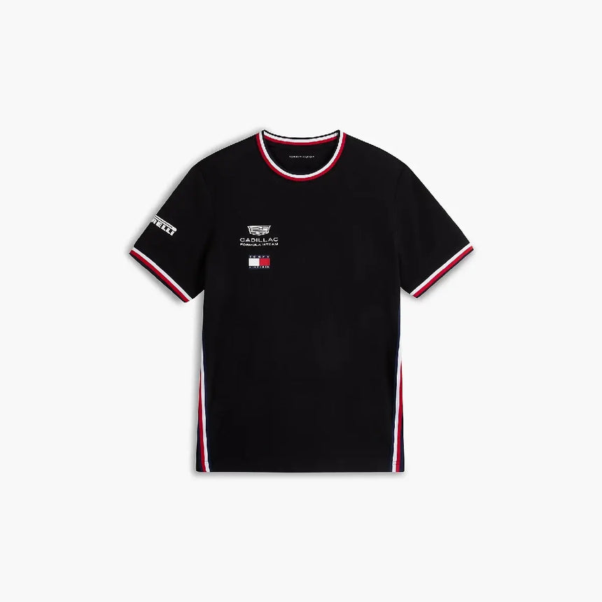 Cadillac F1 póló, csapat, Tommy Hilfiger, fekete, 2026