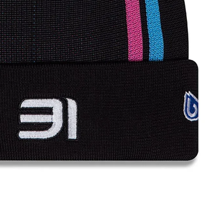 Alpenmütze, New Era, Esteban Ocon, Wintermütze, schwarz, 2024