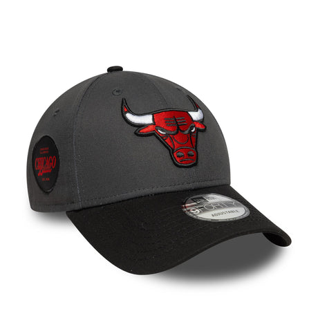 Chicago Bulls sapka, oldalsó hímzett patch, New Era, 9FORTY, szürke, szürke - FansBRANDS® - HU