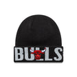 Chichago Bulls téli sapka, New Era, wordmark, fekete - FansBRANDS® - HU