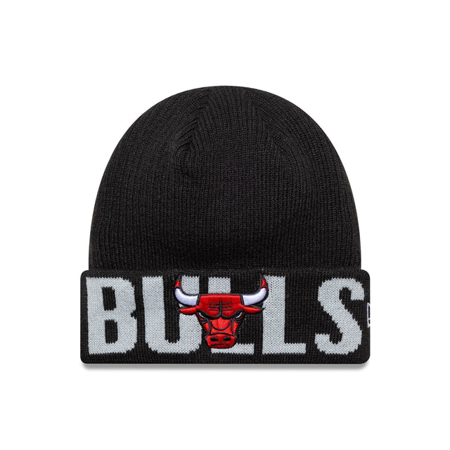 Chichago Bulls téli sapka, New Era, wordmark, fekete - FansBRANDS® - HU