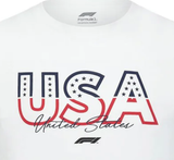 Formel 1 T-Shirt, F1 Fanwear Austin GP SE, weiß, 2022
