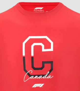 Formel 1 T-Shirt, Fanwear Kanada GP, rot, 2022