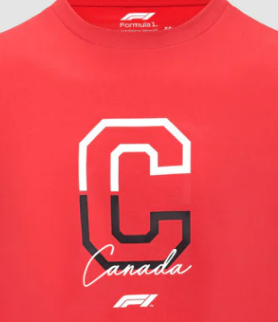 Formel 1 T-Shirt, Fanwear Kanada GP, rot, 2022