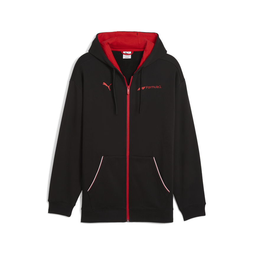 F1 Pulóver, Puma, Essetial+, Cipzáras, fekete 🔥 - FansBRANDS® - HU