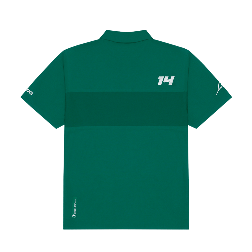 Fernando Alonso galléros póló, Kimoa, minimal, zöld, 2024 - FansBRANDS® - HU