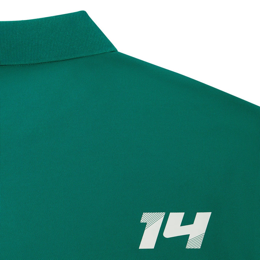 Fernando Alonso galléros póló, Kimoa, minimal, zöld, 2024 - FansBRANDS® - HU
