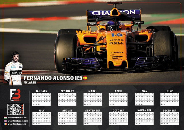 Fernando Alonso race calendar - FansBRANDS®