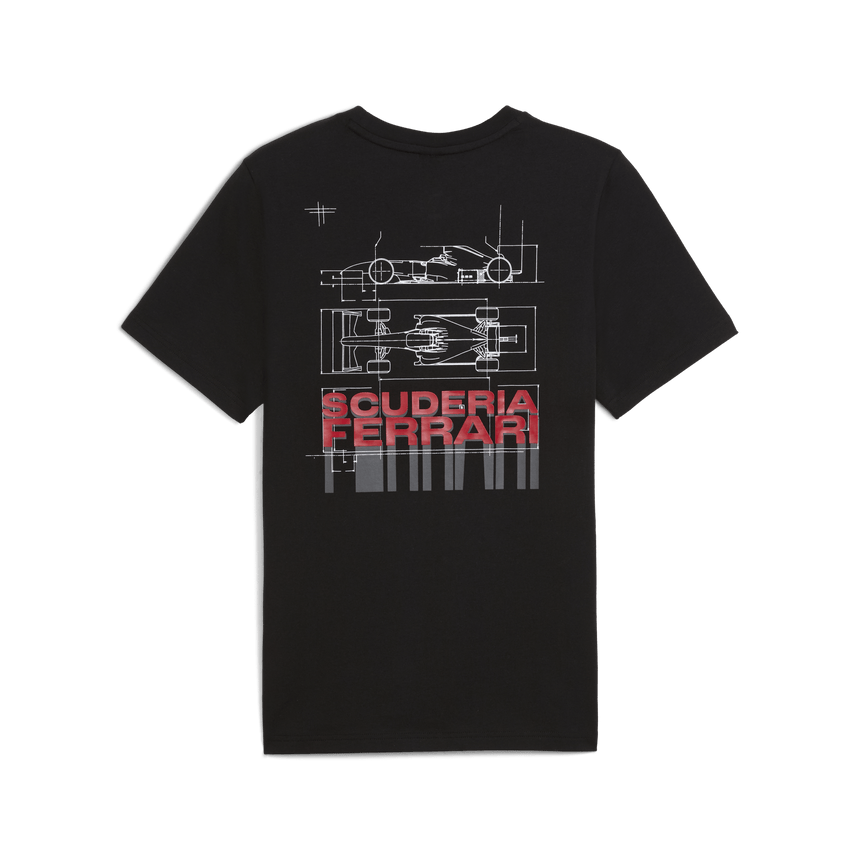 Ferrari Autó Mintás Póló, Puma, fekete 🔥 - FansBRANDS® - HU