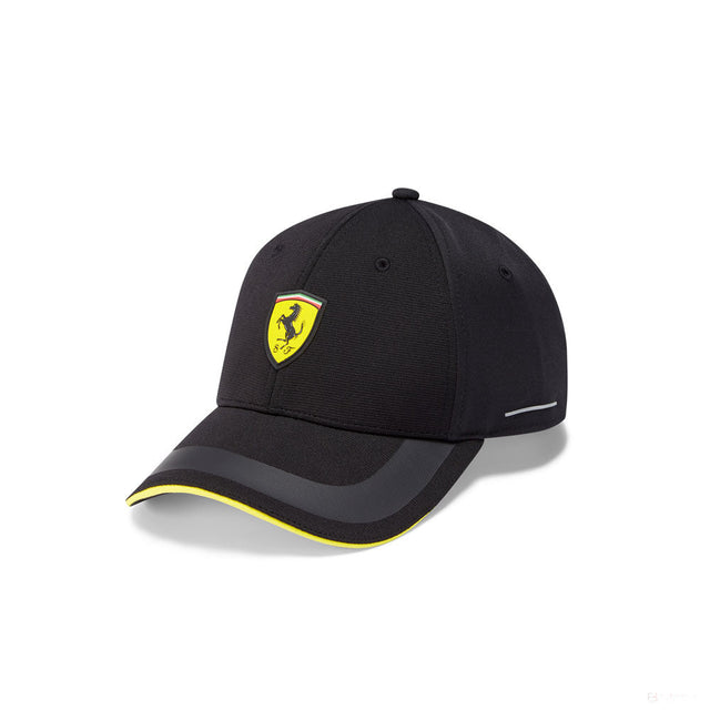 Ferrari Baseball Cap, Tech, Adult, Black, 2021 - FansBRANDS®