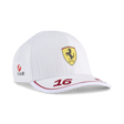 Ferrari, Charles Leclerc, Baseball Sapka, fehér 🔥 - FansBRANDS® - HU