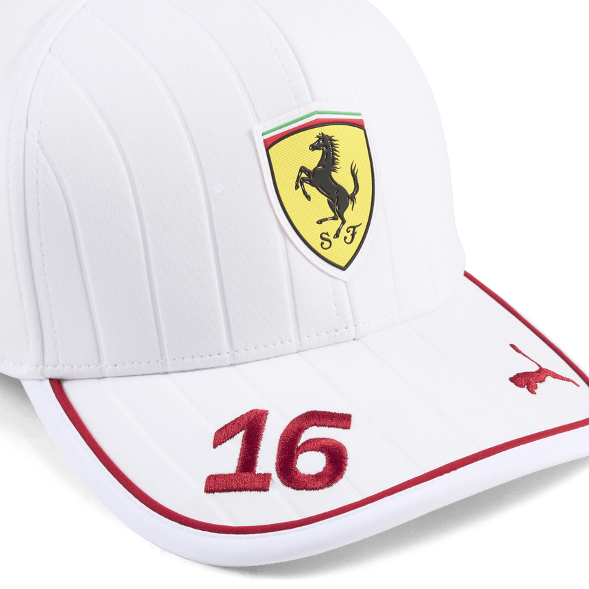 Ferrari, Charles Leclerc, Baseball Sapka, fehér 🔥 - FansBRANDS® - HU