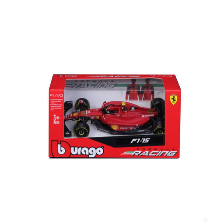 Ferrari F1 Model car, Bburago, F175, Carlos Sainz #55, red, 1:43 scale, 2022 - FansBRANDS®