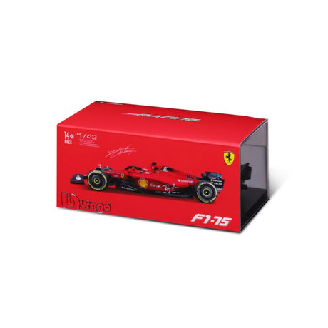 Ferrari F1 modellautó, sisakkal, F1 - 75, bburago, 1:43, Carlos Sainz - FansBRANDS® - HU