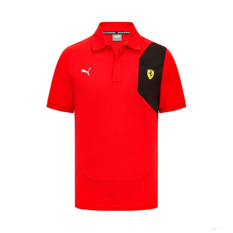 Ferrari galléros póló, klasszikus, piros - FansBRANDS®