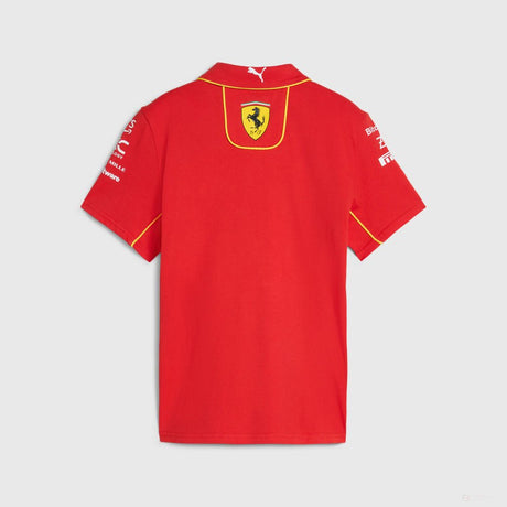 Ferrari galléros póló, Puma, csapat, gyerek, piros, 2024 - FansBRANDS® - HU