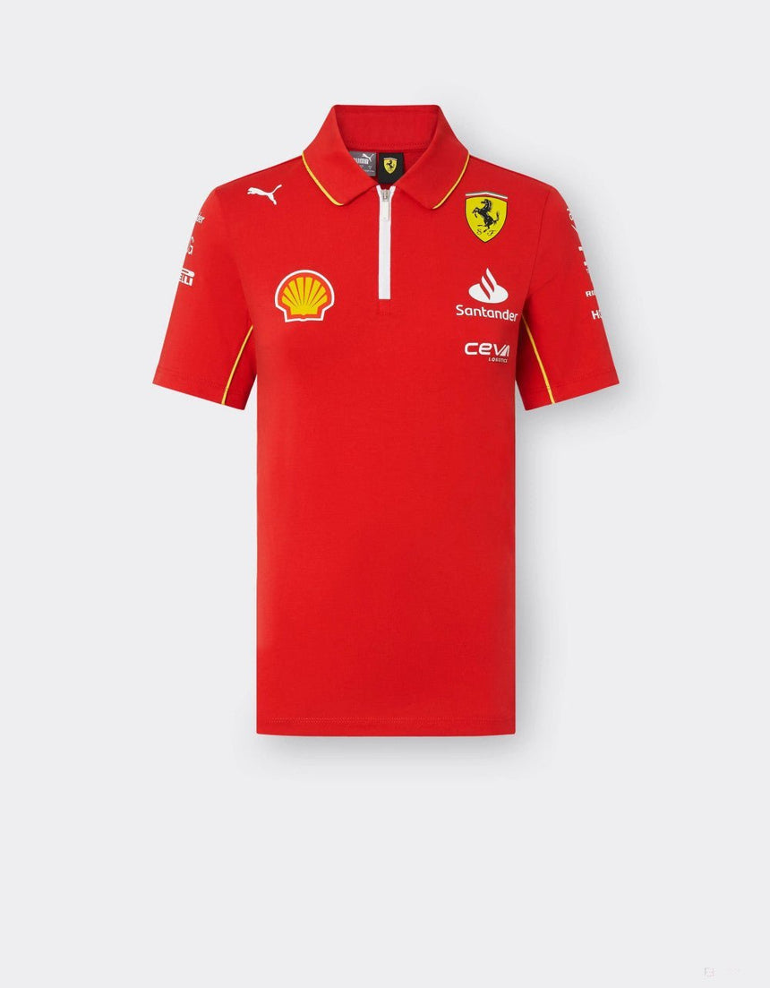 Ferrari galléros póló, Puma, csapat, női, piros, 2024 - FansBRANDS® - HU