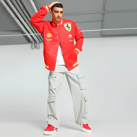 Ferrari kabát, Puma, csapat, Varsity, piros, 2024 - FansBRANDS® - HU