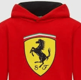 Ferrari kapucnis pulóver, nagy pajzsos, piros gyerek - FansBRANDS® - HU