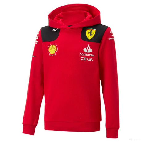 Ferrari kapucnis pulóver, Puma, csapat, piros, 2023 - FansBRANDS®