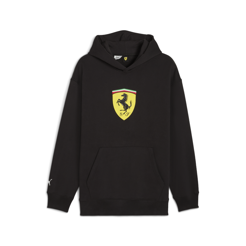 Ferrari Kapucnis Pulóver, Puma, sportswear, pajzs lógós, fekete 🔥 - FansBRANDS® - HU