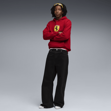 Ferrari Kapucnis Pulóver, Puma, sportswear, pajzs lógós, piros 🔥 - FansBRANDS® - HU