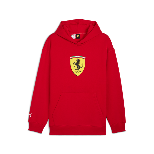 Ferrari Kapucnis Pulóver, Puma, sportswear, pajzs lógós, piros 🔥 - FansBRANDS® - HU
