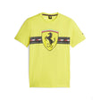 Ferrari környakú póló, Big shield, heritage, sárga - FansBRANDS®