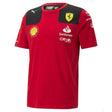 Ferrari környakú póló, csapat, Carlos Sainz, piros, 2023 - FansBRANDS® - HU