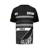 Ferrari környakú póló, graphic, fekete - FansBRANDS®
