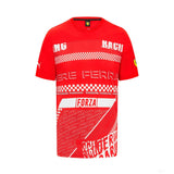 Ferrari környakú póló, graphic, piros - FansBRANDS® - HU