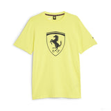 Ferrari környakú póló, Puma, Big shield Speed, sárga - FansBRANDS® - HU