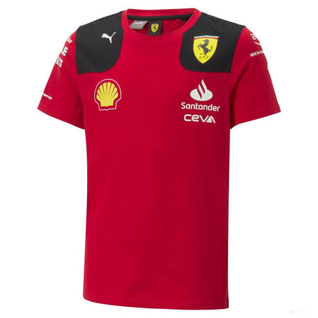 Ferrari környakú póló, Puma, csapat, gyerek, piros, 2023 - FansBRANDS®