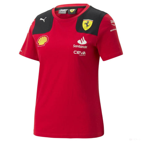 Ferrari környakú póló, Puma, csapat, női, piros, 2023 - FansBRANDS®