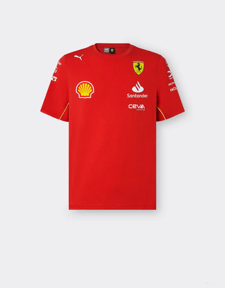 Ferrari környakú póló, Puma, csapat, piros, 2024 - FansBRANDS®
