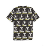 Ferrari környakú póló, Puma, Race AOP 2, fekete - FansBRANDS® - HU