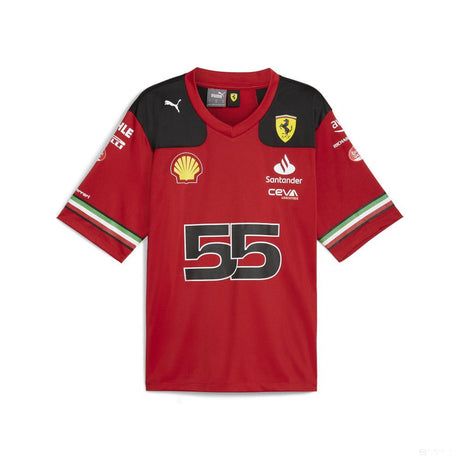 Ferrari mez, csapat, amerikai football, Carlos Sainz, piros, 2023 - FansBRANDS®