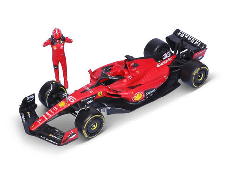 Ferrari modellautó, SF - 23, Charles Leclerc, 1:24, bburago, pilótával - FansBRANDS®