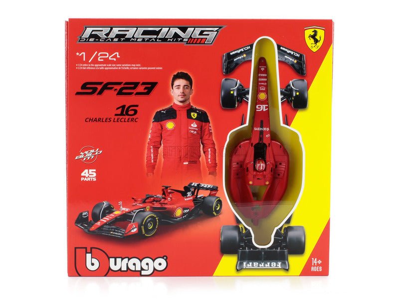 Ferrari modellkészlet, bburago, 1:24, Charles Leclerc, 16, SF - 23 - FansBRANDS®