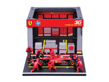 Ferrari modellkészlet, pit belépő, bburago, 1:43, Charles Leclerc, 16, SF - 24 - FansBRANDS®