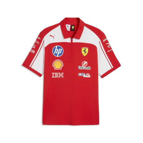 Ferrari póló, autentikus, csapat, Puma, piros, 2026