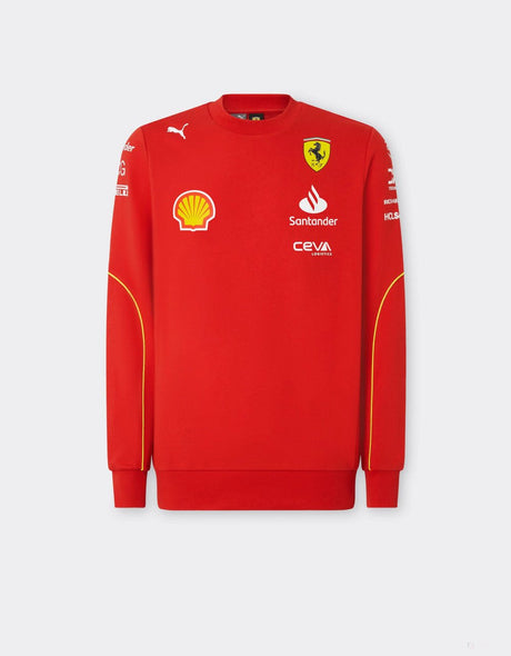 Ferrari pulóver, Puma, csapat, környakú, piros, 2024 - FansBRANDS®