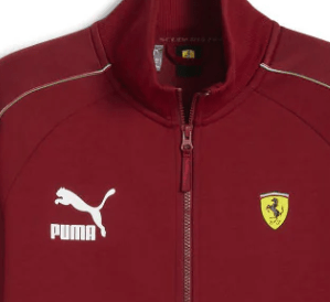 Ferrari pulóver, Puma, Race Iconic T7 Track, intenzív piros - FansBRANDS® - HU