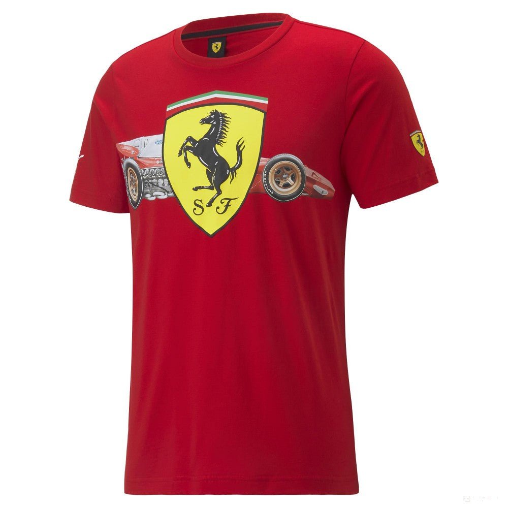 Ferrari Race Heritage Big Shield Póló Rosso Corsa 2022 - FansBRANDS®