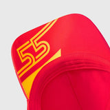 Ferrari sapka, Carlos Sainz LK, piros, 2023 - FansBRANDS®