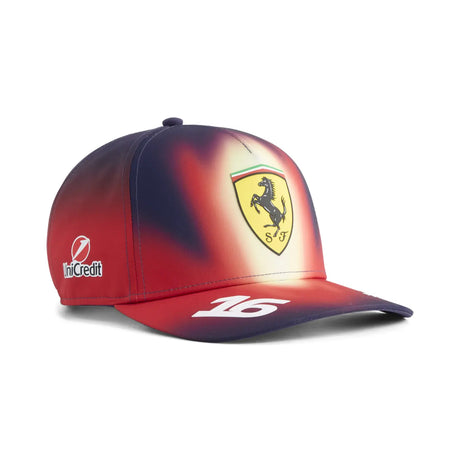 Ferrari sapka, csapat, Charles Leclerc, Kína különkiadás, Puma, piros, 2026