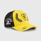 Ferrari sapka, Lewis Hamilton, trucker, Silverstone különkiadás, Puma, Sárga, 2026