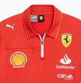 Ferrari-Hemd mit Kragen, Puma, Team, Pro, Rot, 2024